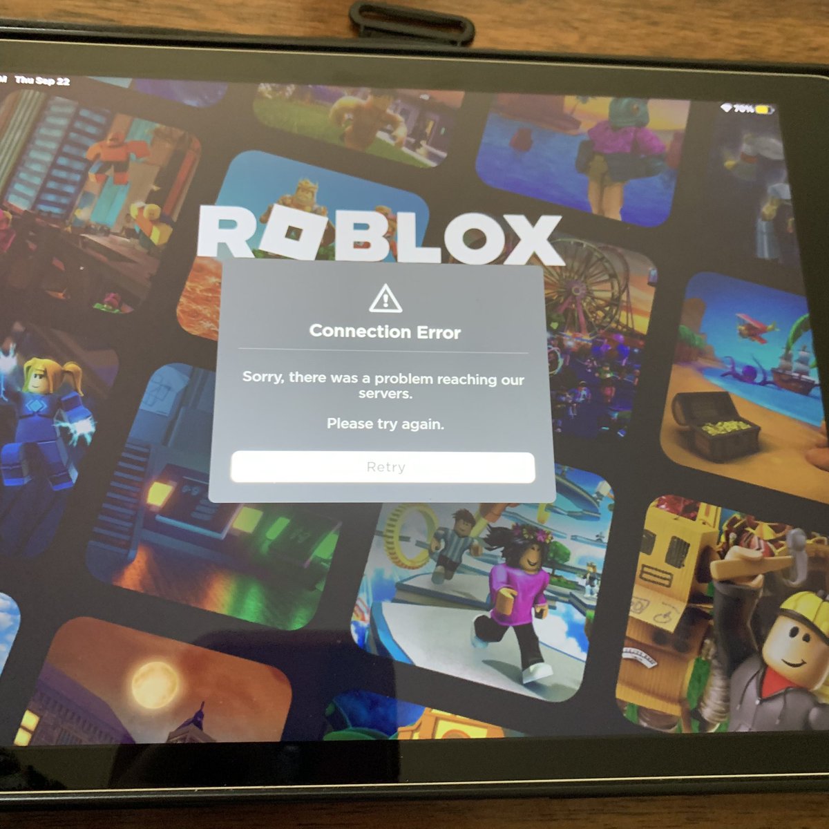 ipsBobux's tweet photo. #RobloxDown 😵‍💫😭 https://t.co/DN8v0m2YKU