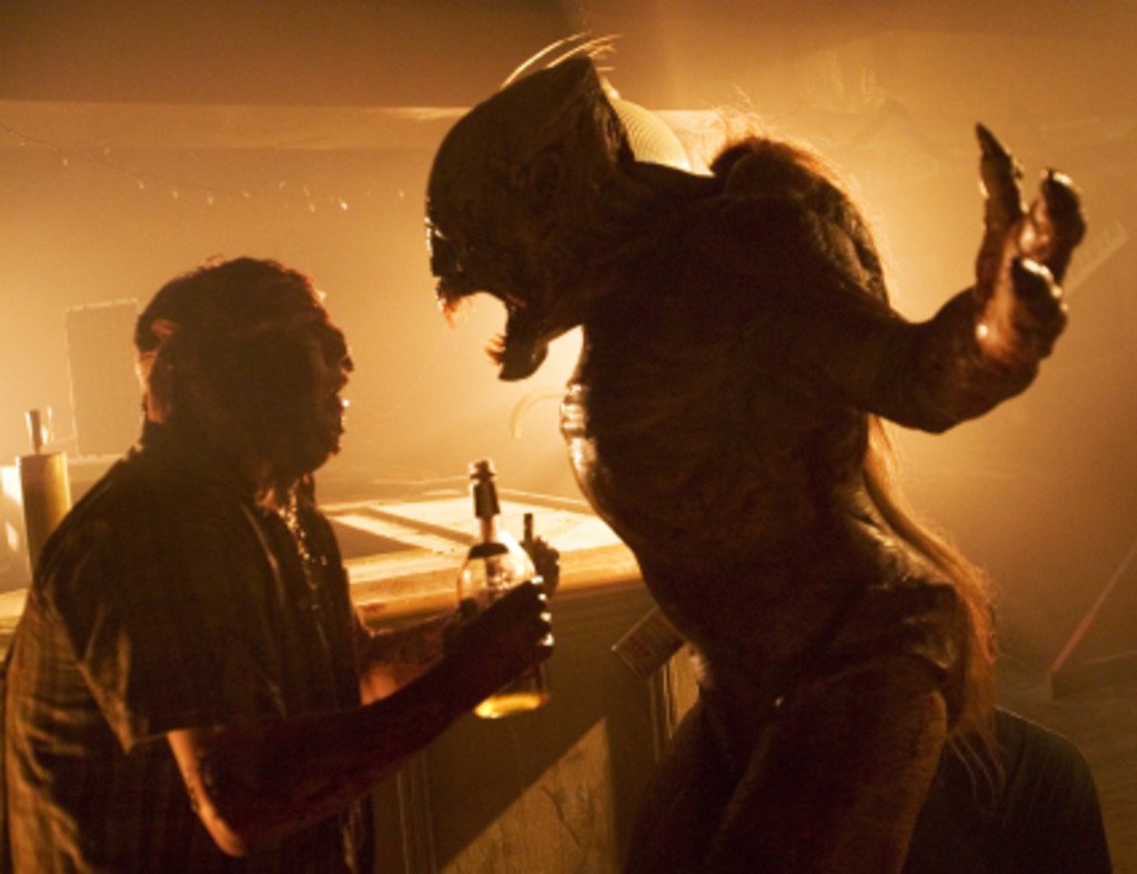 Feast, directed by John Gulager from a screenplay by Patrick Melton &amp; Marcus Dunstan and starring Balthazar Getty, Henry Rollins, Navi Rawat, Judah Friedlander, Josh Zuckerman, Jason Mewes, Jenny Wade, Krista Allen, Clu Gulager &amp; Eric Dane, was released on this day in 2006 (USA)