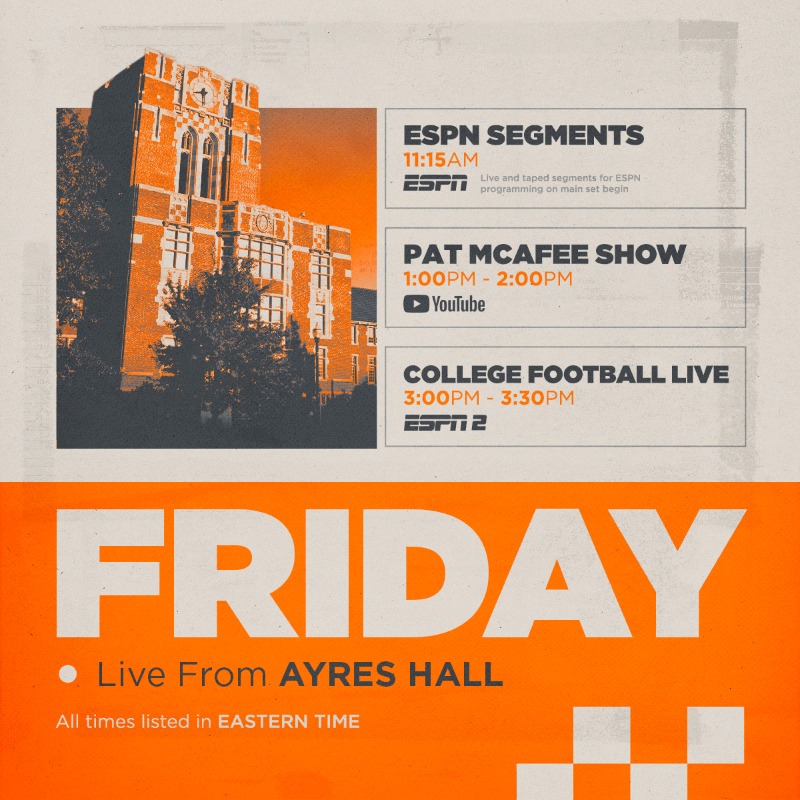 Vol_Football's tweet photo. Why wait til Saturday!? Join the festivities starting tomorrow!

All the details ⬇️