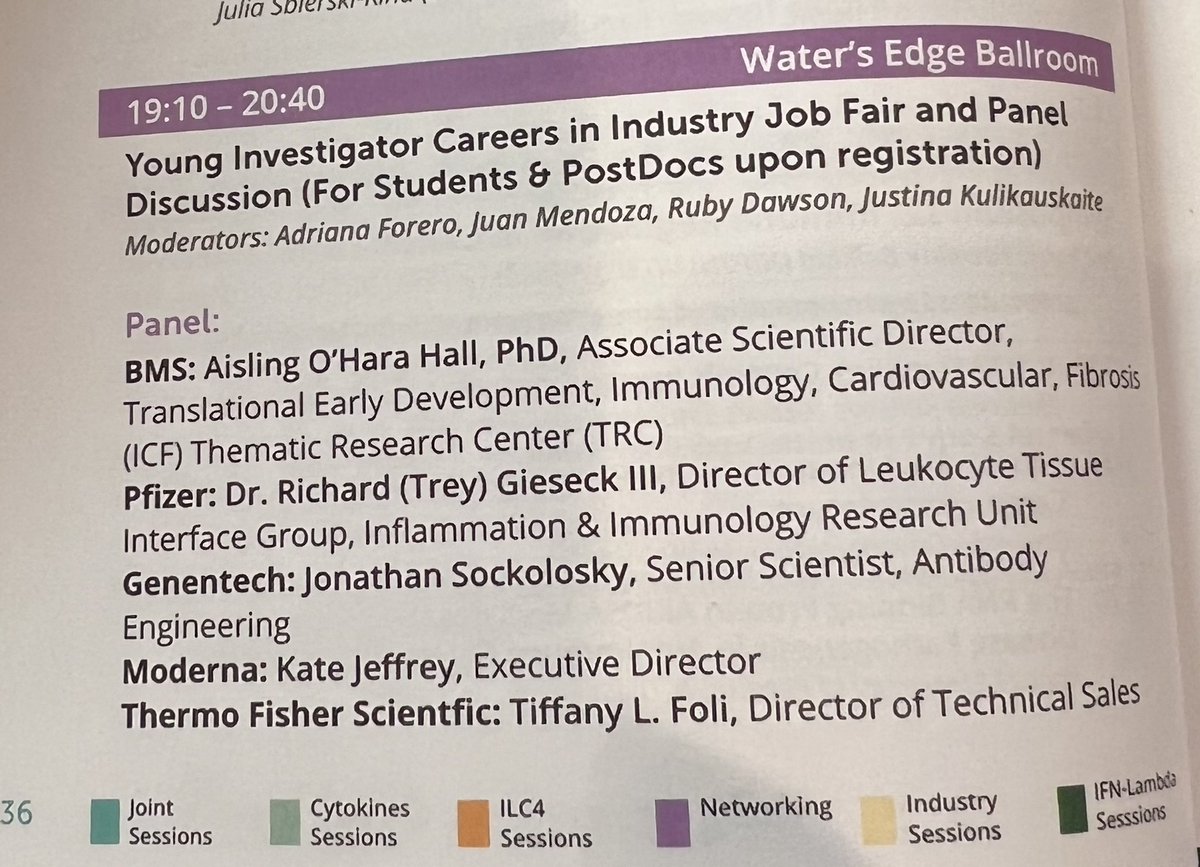 ICIS π¦ @cytokinesociety.bsky.social (@cytokinesociety) on Twitter photo Attn: Postdocs and students! Donβt forget about the Careers in Industry Job Fair and Panel Discussion at 7:10pm tonight at Waterβs Edge Ballroom w/<a href="/bmsnews/">Bristol Myers Squibb</a> <a href="/pfizer/">Pfizer Inc.</a> <a href="/genentech/">Genentech</a> <a href="/moderna_tx/">Moderna</a> <a href="/thermofisher/">Thermo Fisher</a> Find your next career at #Cytokines2022!!@CytokineSociety Attn: Postdocs and students! Donβt forget about the Careers in Industry Job Fair and Panel Discussion at 7:10pm tonight at Waterβs Edge Ballroom w/<a href="/bmsnews/">Bristol Myers Squibb</a> <a href="/pfizer/">Pfizer Inc.</a> <a href="/genentech/">Genentech</a> <a href="/moderna_tx/">Moderna</a> <a href="/thermofisher/">Thermo Fisher</a> Find your next career at #Cytokines2022!!@CytokineSociety