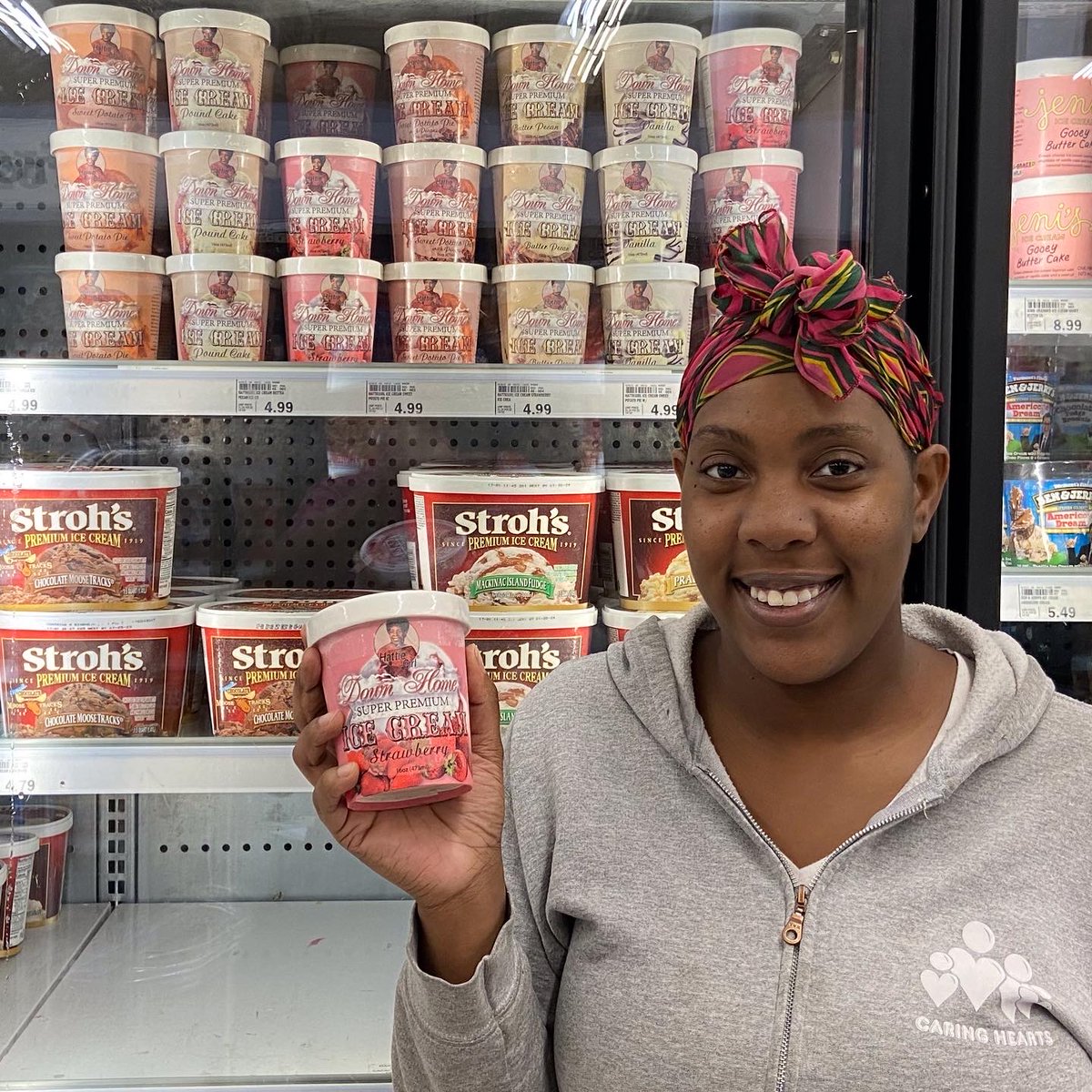 We met this Bonita lady today while stocking HattieGirl Ice Cream at <a href="/meijer/">Meijer</a> in Allen Park on Fairlane Drive. 
We appreciate her - and all of you - who support us! ❤️
#icecream #hattiegirlicecream #detroit #allenpark #michigan #yummy #madeinmichigan #puremichigan  #meijer