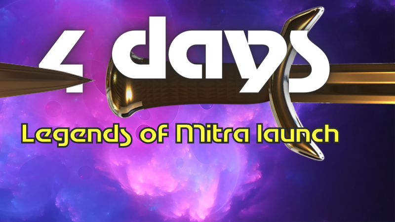 joinlivieHQ's tweet photo. 🔥CHECK THIS OUT!⏳
⏰ 4 SHORT DAYS TILL #LegendsOfMitra WILL BE OUT!!!
🎮If you want to get more involved while waiting for the big launch, THIS IS YOUR CHANCE!
⚔️CHECK OUT THE #nftgiveaway while you still can!
#p2e #nft #launch https://t.co/esRuZdKkVH