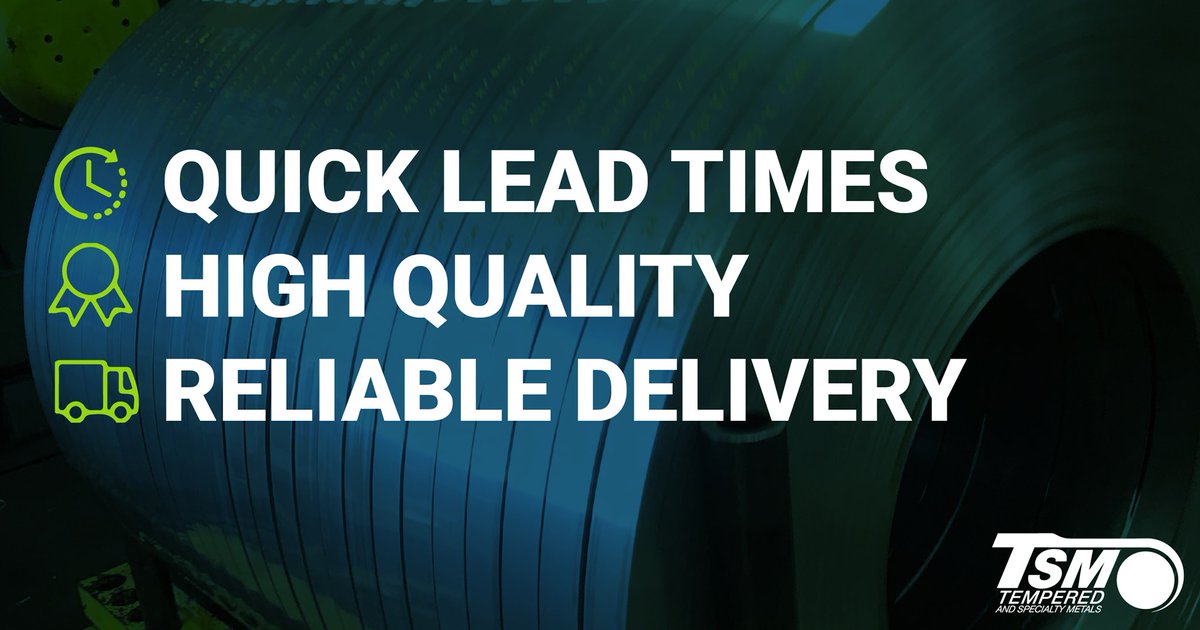 TemperedMetals's tweet image. Tempered and Specialty Metals is proud to offer prompt service, quality metal, and expert technical support for all your tempered stainless needs. ow.ly/NeSu30rHo0D

#QuickLeadTime #HighQuality #ReliableDelivery #StainlessSteel #TemperedMetals