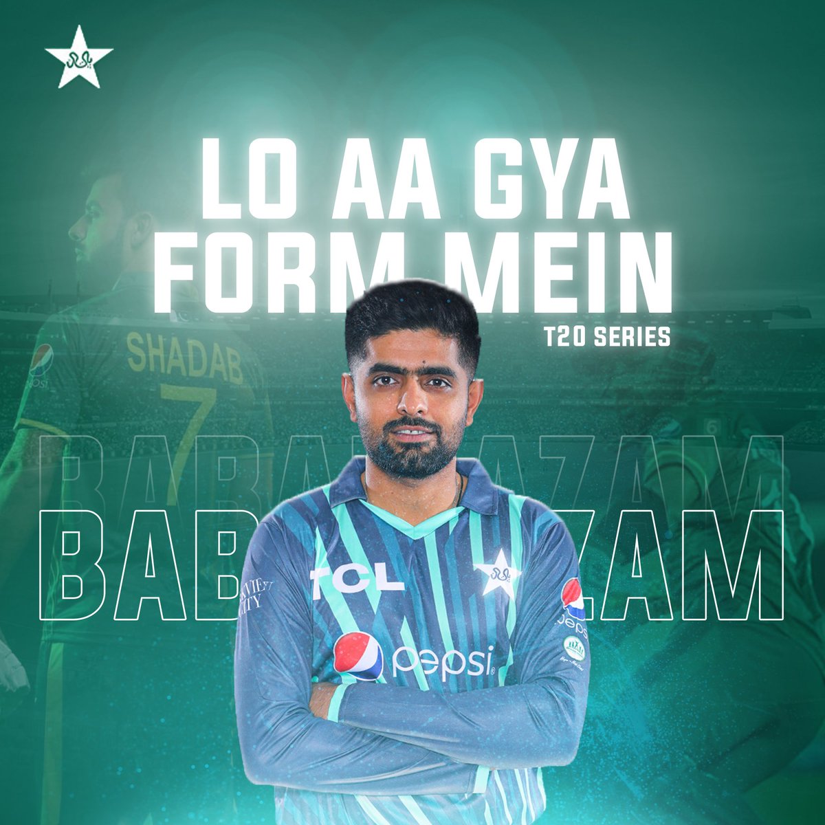 iaminaaam's tweet photo. Lo ji aa gya mein Form mein !! - What a prestigious inning played by @babarazam258. 

@TheRealPCB @TheRealPCBMedia @IMrizwanpak 

#Babarazam #KhushdilShah #Dahani #HarisRauf https://t.co/RtlYMzhpwL