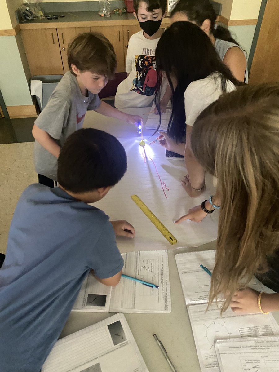 QRS_Marty's tweet photo. Scientists observed how the angel of the Sun affects the length of a shadow. Ask your child about their findings!#qrspride https://t.co/Q4uLO1kO4Q