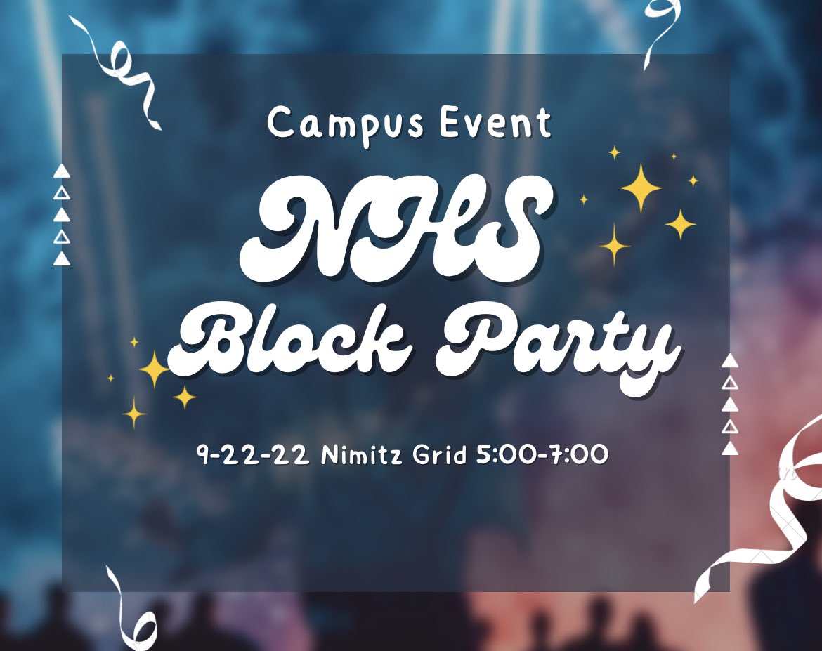 HonorNimitz's tweet photo. Come join us for the Block Party at Nimitz High school!!!! https://t.co/BZlsbdgd6I