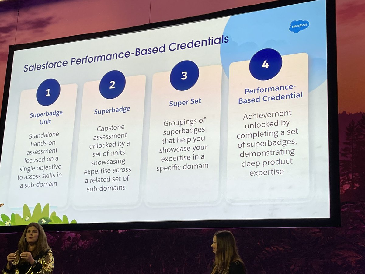 Performance-based credentials!!! I’ve been asking for this forever!!! What??? #dreamforce2022 #DF22
