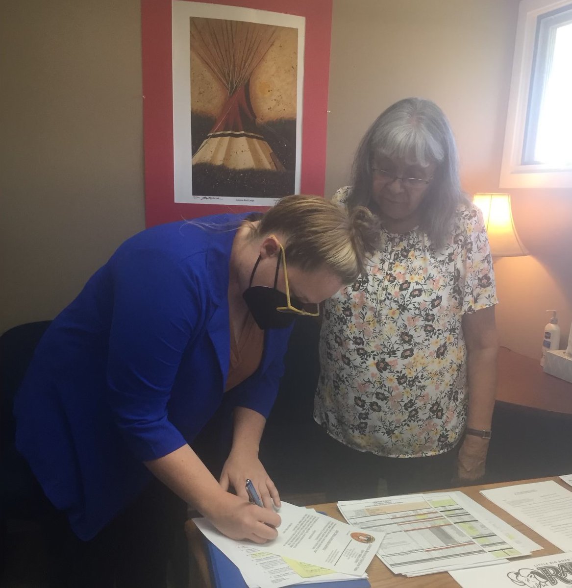 MLSA's tweet image. Congrats to MLSA's newest Tribal Lay Advocate in Crow Tribal Court! Tribal Lay Advocates are non-attorneys who are able to represent tribal members in tribal courts across the state. Advocates help to close the justice gap on MT reservations! See: publicnewsservice.org/2022-02-09/civ…