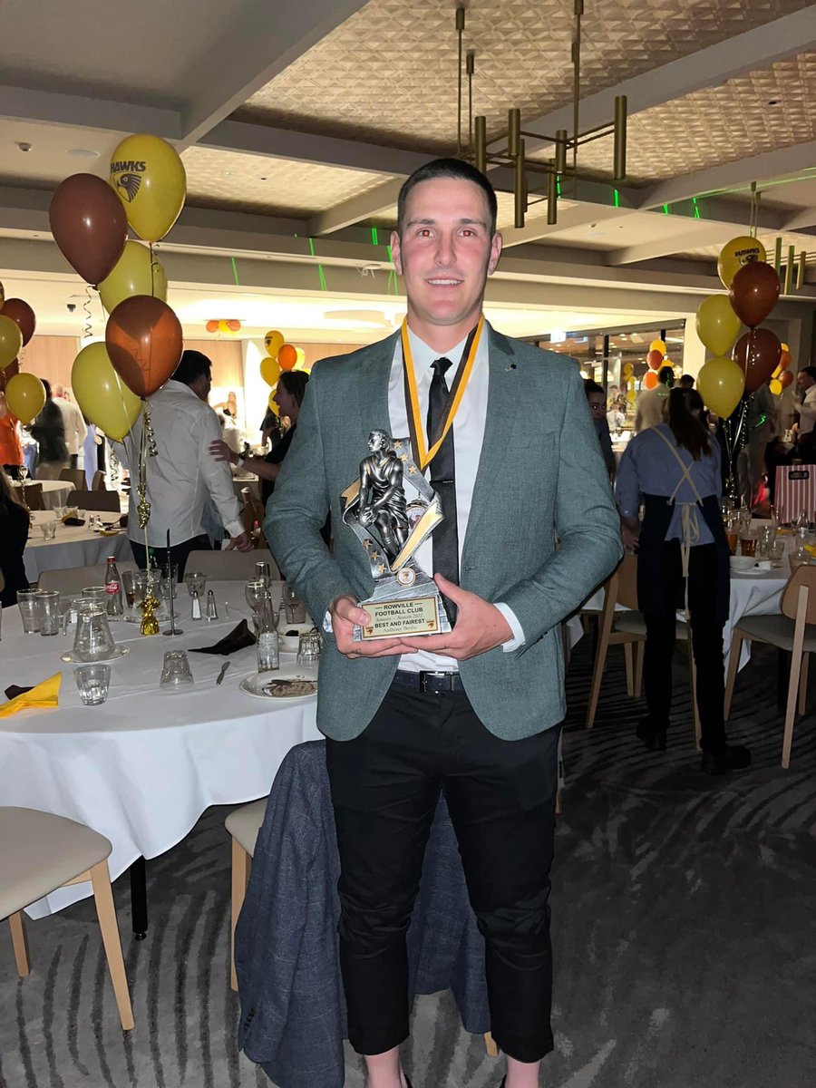 Our Mynott Medallist, Anthony Brolic 🥇👏🏻