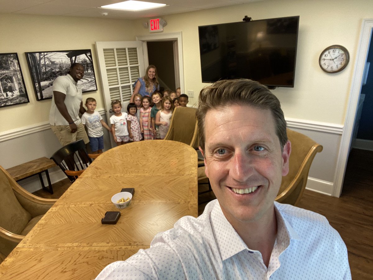 Always a fun day when Kindergarten visits Quigley Hall. #Sanford2022