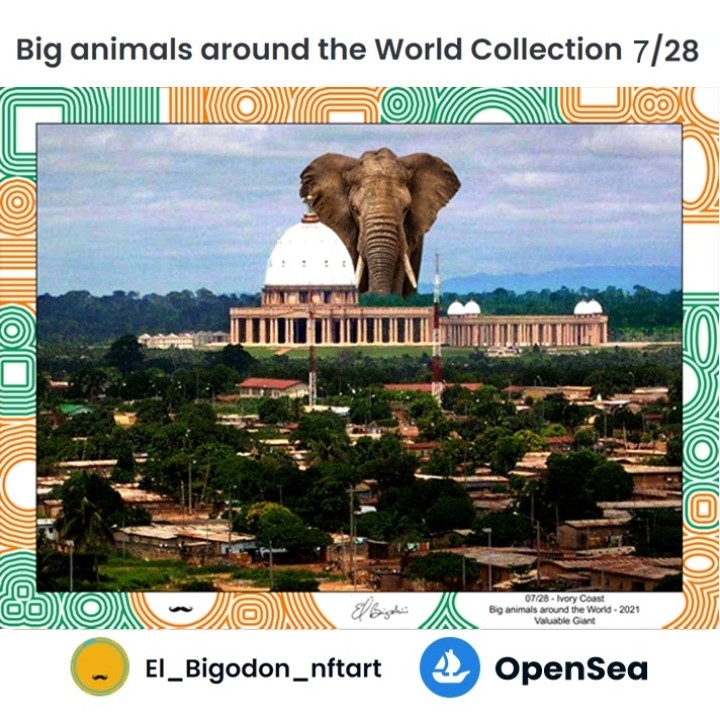 Camurcao's tweet photo. This work was massive...
Ivory Coast - African elephant
Valuable Giant

#ivorycoast #africanelephant #cotedivoire #yamoussoukro #nfts #nftcollector #nftcommunitycryptoart #nftartists #nftcollection #nftgallery #nftnews #nftinvestor #nftcollectibles #nftdrop #nftbuyers #nftarts https://t.co/WlanUrGlIs