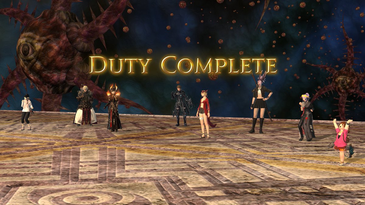 hyazerae's tweet photo. Cleared P8S last night! 

I had a lot of fun this tier despite the circumstances for my static, but I'm glad to be done fairly early this time! 

Managed to loot goblin the chest coffer too!! :D https://t.co/DQHsHe2mdd