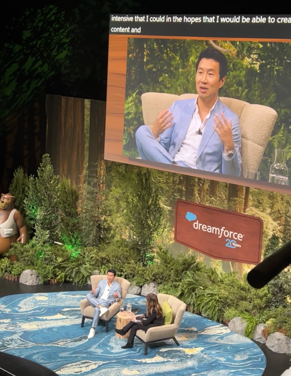 It was so great to see @SimuLiu ‘s session at #dreamforce2022 today… it was a wide ranging chat about mental health, equality and diversity in Hollywood, and of course the MCU!