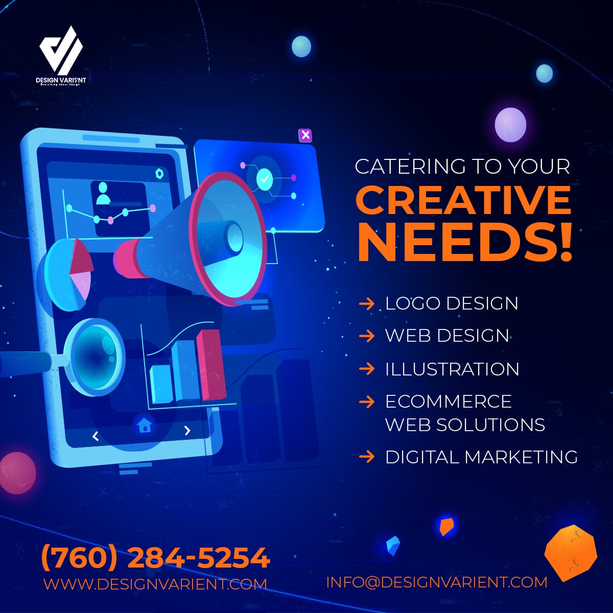 Designvarient's tweet image. Whether you are looking for custom e-commerce website development, custom website design services, and a digital marketing agency, we are a one in all solution design company for you.

#brand #branding  #logo #logodesign #logodesigner #logodesignservices #logomaker #creativelogo