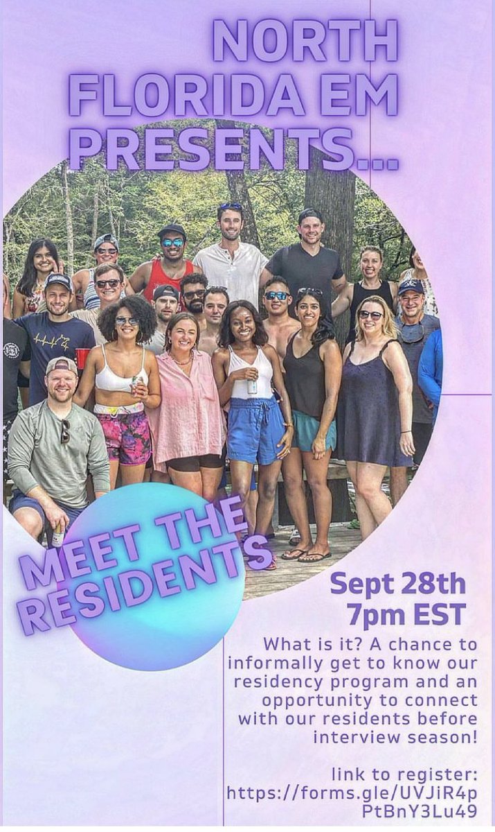 northfloridaem's tweet photo. Come get to know us for our only meet + greet of the year!! #MedStudentTwitter #EMbound #Match2023 https://t.co/yWpGcQUC28