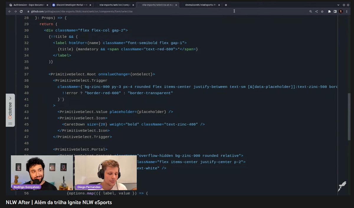 rocketseat's tweet photo. Estamos dando uma olhadinha nos projetos da galera do #NLWeSports 👀🚀
#rocketset https://t.co/A8gCdtNj5D