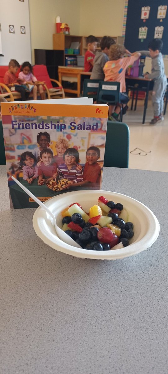 We are learning all about friendship. We created a recipe, with all of the ingredients needed for a great friend.