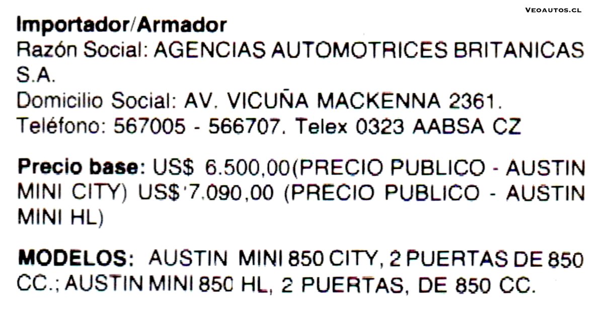 VeoAutos's tweet photo. Austin Mini 850 Versiones City y HL. Brochure Chile 1981
+ Info link https://t.co/UybJXwwAJ1
#austinmini #mini850 #minihl #minicity @WorksopMiniClub @addict_car @thecarfactoids @YesterdaysDrive @RiveraNotario @MiniChile https://t.co/Xz9kuFb10U