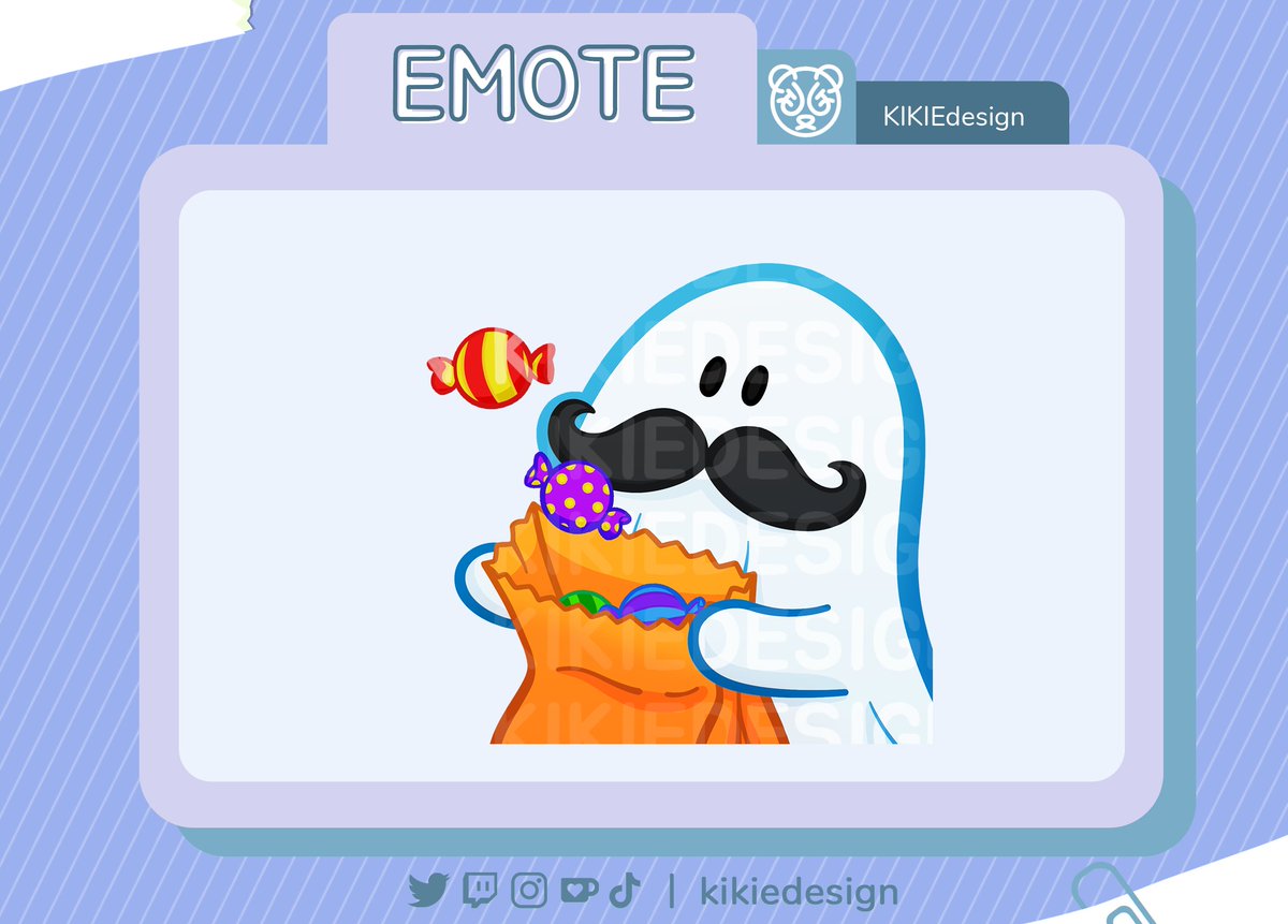 kikiedesign's tweet photo. Finished the "Not A Ghost" Emote!
They're going around trick or treating with their TOTALLY BELIEVABLE costume, so if you see them give them a candy🍬🍭
.
.
🏷️ #art #digitalartist #emote #emotes #emoteartist #emoteart #twitch #icon #halloween #autumn #ghost #trickortreat #costume https://t.co/pjmK0vYefY