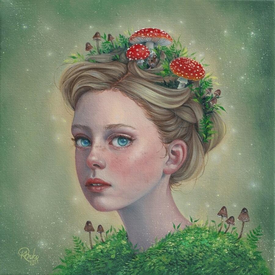 EXHIBITION PREVIEW // <a href="/shardula/">Mall</a>, Kseniia Boko, @alexgarantart &amp; Gina Matarazzo <a href="/HavenGallery/">Haven Gallery</a> 

>> beautifulbizarre.net/2022/09/23/mal… 

#beautifulbizarre