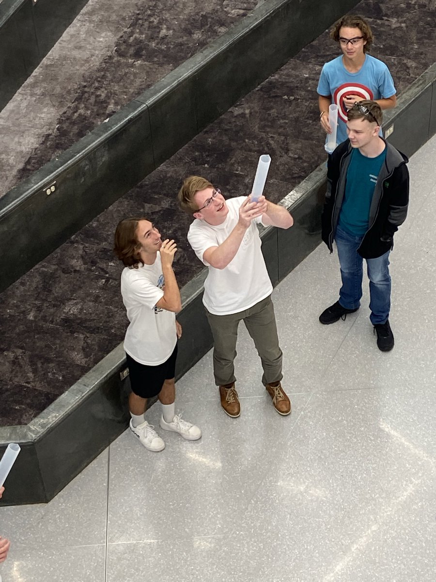 WHSCaulfield's tweet photo. Today @mrhornerphysics helped my SciFi students make @AlkaSeltzer rockets to simulate catching Mark Watney in @andyweirauthor’s The Martian.  #booksrock #whsreads #everyrockmatters https://t.co/nVqNUmhs4F