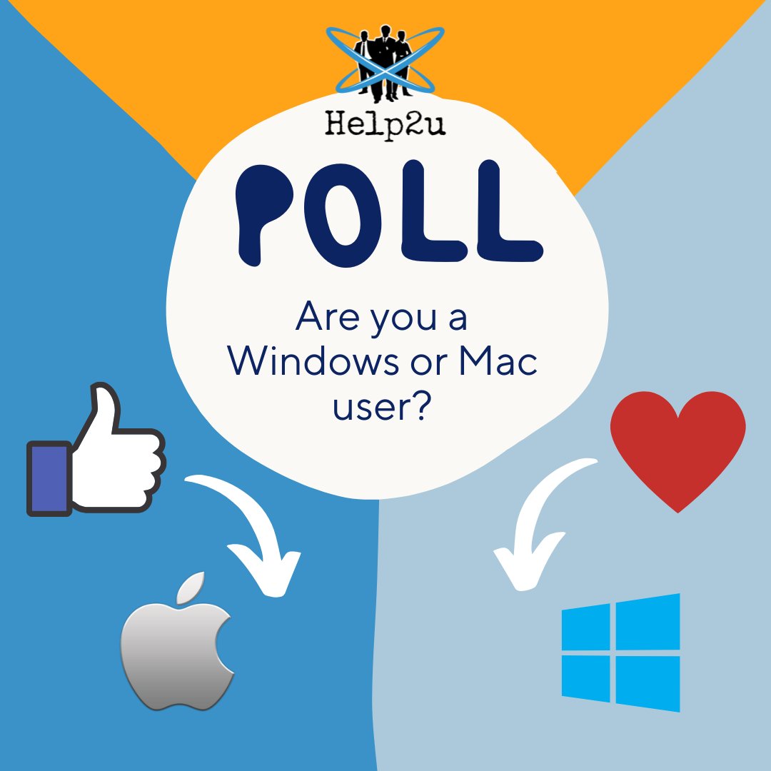 Help2ucomau's tweet image. POLL Time‼️

One of the great divides in tech users! 

👍 Windows user
❤️ Mac User

Which one are you ❓

#help2u #pchealthcheck #pcspringclean #camdenbusiness  #camdenbusinessowner #haveyoursay
