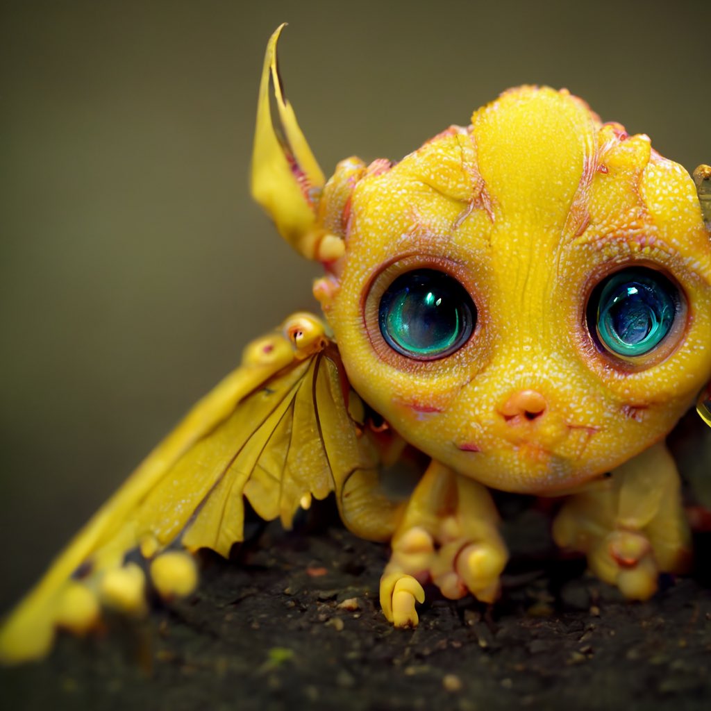 CutieDragonNFTs's tweet photo. Bright Yellow and beautiful big blue eyes 💛💙🐉

#NFTCommunity #NFTartists #dragons https://t.co/I3JKlsAp54