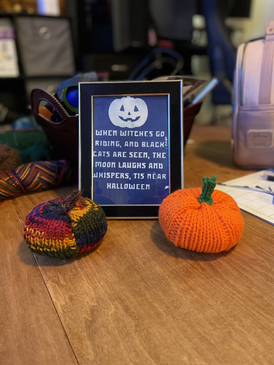 Bltremor's tweet photo. Knitted Pumpkins - $10 for one or $15 for two, and this price also includes shipping.  Please let me know what color you'd like the pumpkin to be, I have pictured two options but just let me know if you'd like a third option and I'll do my best.

If you're interested please DM me https://t.co/j1JzYYYXii