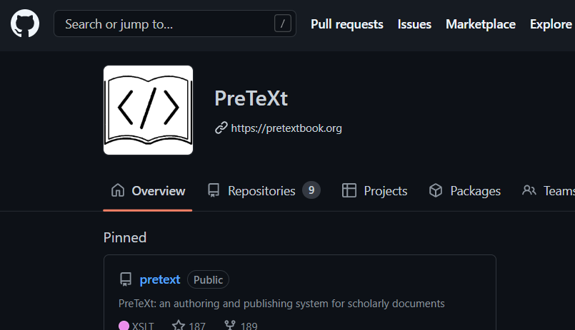 PreTeXtBook.org tweet media