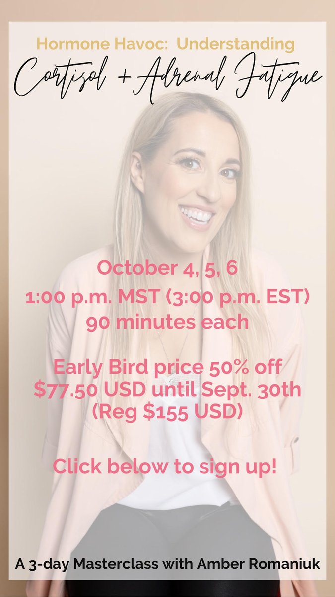 aapprovedmag's tweet photo. Are you bloated? Do you find that no matter what you eat and no matter how clean it is you still feel more bloated? This could be because high cortisol. Come join me for my Masterclass series on cortisol and adrenal fatigue. 

https://t.co/07ZnlnEJCj https://t.co/HcJWHeM4Tr