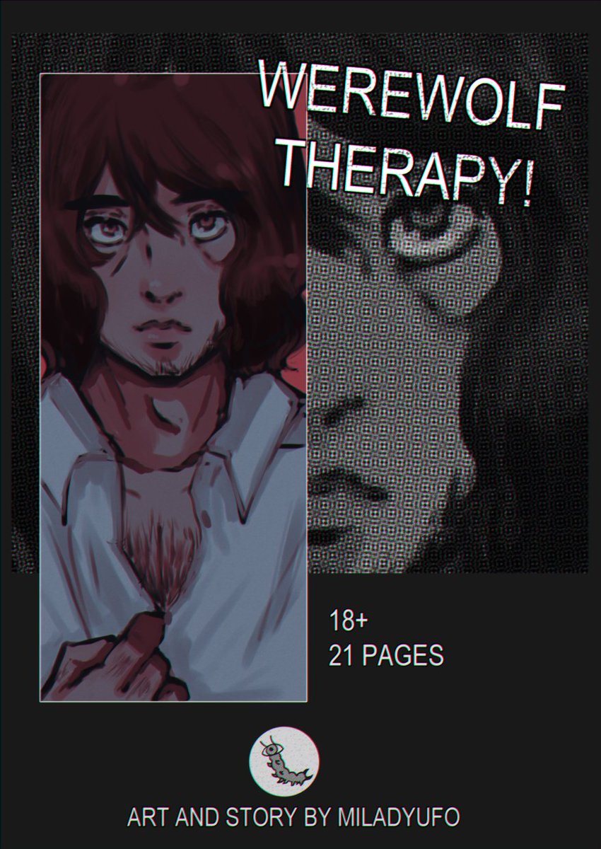 MiladyUfo's tweet photo. Werewolf Therapy! is a short, 18+ werewolf-themed comic. I'm going to upload it for free around Halloween, but if you'd like to read it now, it's available on my Patreon: https://t.co/Cb2oMF6AMj 
#Werewolf #monsterhentai #monsterfucker #teratophilia #webcomic #blwebcomic https://t.co/gmRj7Cmd5P