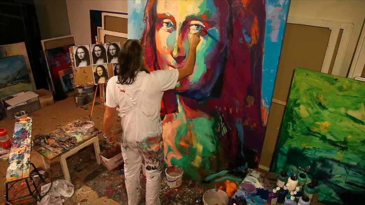 ArtiesLtd's tweet photo. VOKA is an artist who still adheres to the eternal values ​​that are valid in art, and he transforms them according to his vision of the world. 

What he paints comes from his emotions. But he never forgets the real role models. The works are created with dynamic and enthusiasm. https://t.co/ImFikwggcP