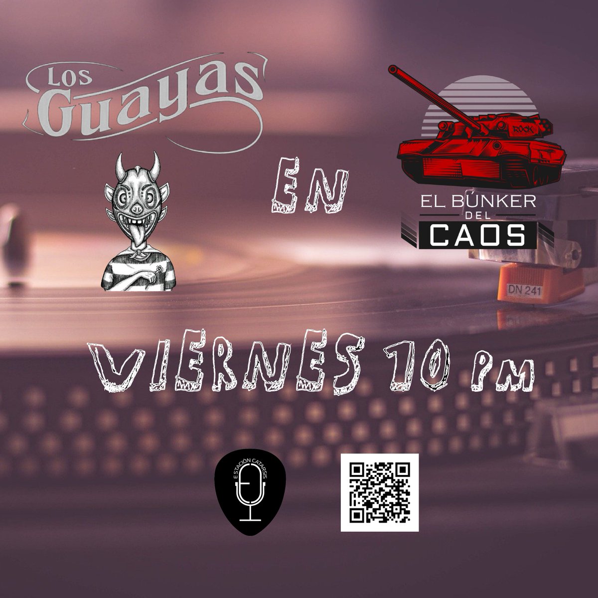 elbunkerdelcaos's tweet photo. ¡No te puedes perder el episodio de mañana! Ya que estará con nosotros desde Panamá 🇵🇦 Aarón Flores de @LosGuayas y claro ¡#SacaElRock! 🎸 » https://t.co/Y5qNESxWSO | #LiberaTuMente https://t.co/cxYdARsqP9
