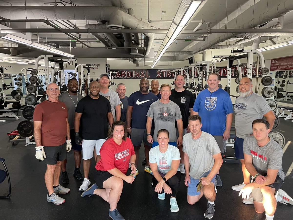 George Teague (@teaguefootball) on Twitter photo About last night. Thank you to Kendall Bass and the <a href="/JPIIHSSports/">JPIIHS Athletics</a> parents for helping us give our weight room a new face! Our SID was in the house too! #OutWorkEveryone #CardinalFamily #SeekToServe <a href="/JPIIHS_Strength/">JPII Strength</a> About last night. Thank you to Kendall Bass and the <a href="/JPIIHSSports/">JPIIHS Athletics</a> parents for helping us give our weight room a new face! Our SID was in the house too! #OutWorkEveryone #CardinalFamily #SeekToServe <a href="/JPIIHS_Strength/">JPII Strength</a>