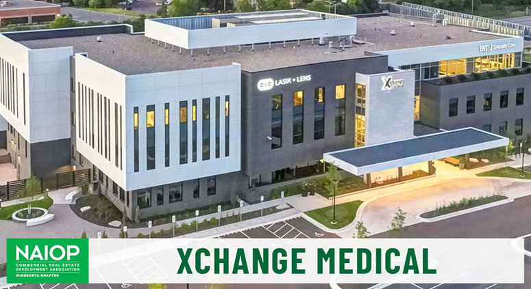 NAIOP_MN's tweet image. Congratulations to Davis for winning a NAIOP MN Award of Excellence for Xchange Medical! This Class-A Medical project houses multiple services, including ENT, surgery, and ophthalmology. #naiopmnawards22