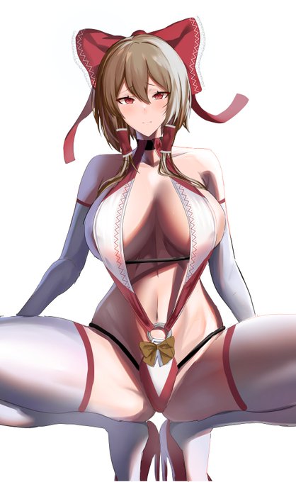 (差分)霊夢の目細くしたらバブみ倍増した 