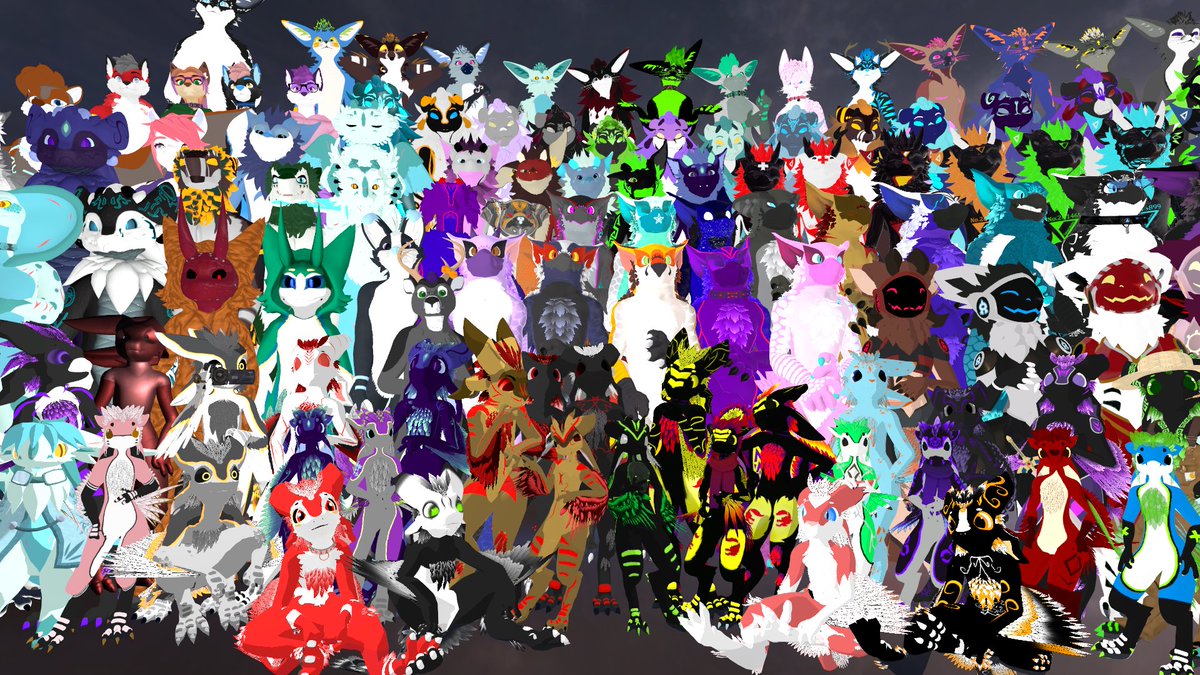 Leon_Da_Husky's tweet photo. Hey Guys! I'm a little late on this, but I wanted to share that we've broken over 150+ and are pretty close to 200+ avatar retextures!
To Celebrate almost 3 years of avatars, I made a huge group photo! Try to find yourself!
Not everyone made it in, I'm sorry if I missed you ^^'💚 https://t.co/fuFlLxTg1D