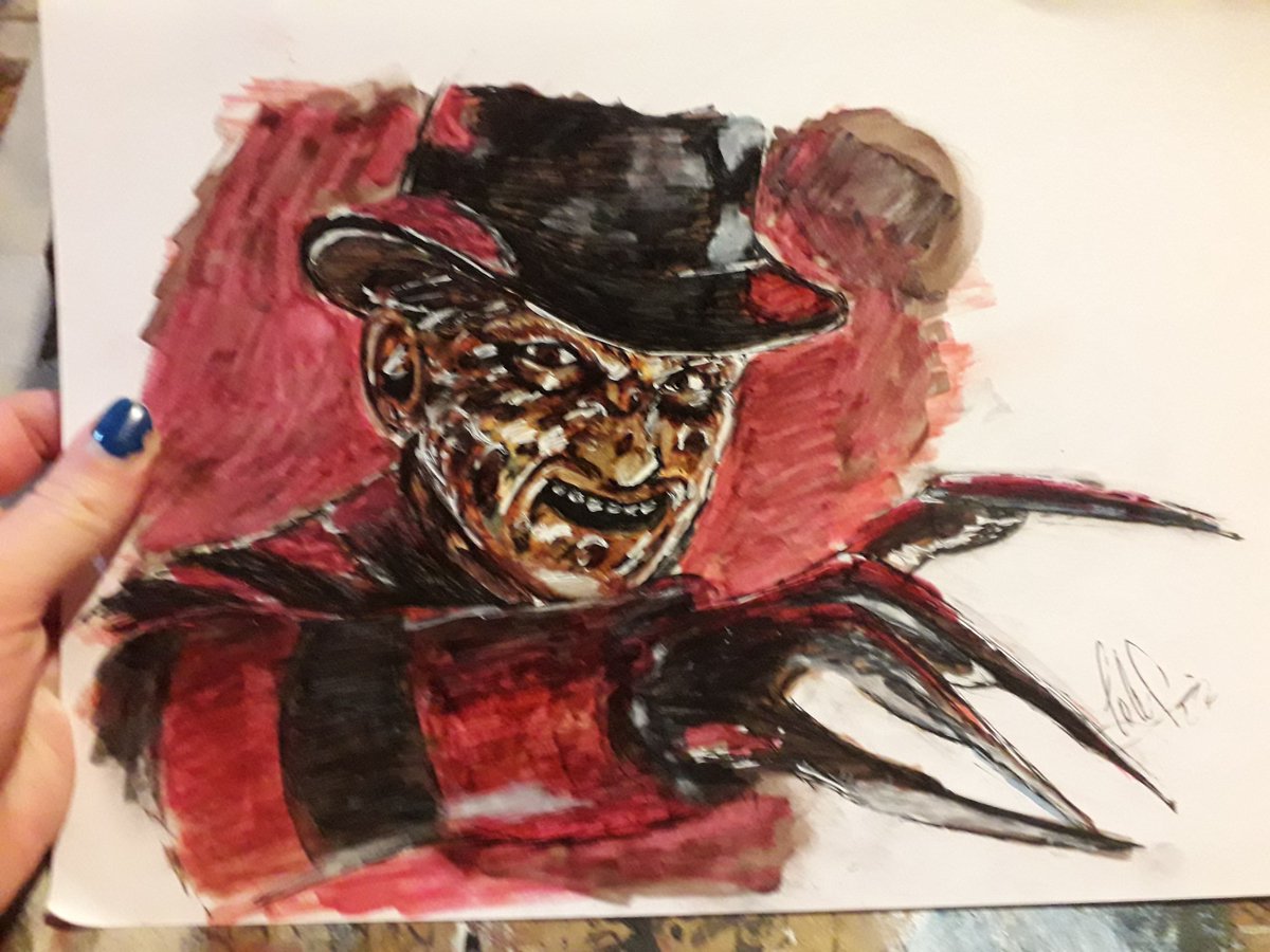 Charlieuwu14's tweet photo. Halloween is  coming 
#jasonborgees #anabelle #freddykrugger #elmstreet #viernes13 #HorrorCommunity #HorrorArt #halloween #art #arthorror https://t.co/zt4qLgaQN0