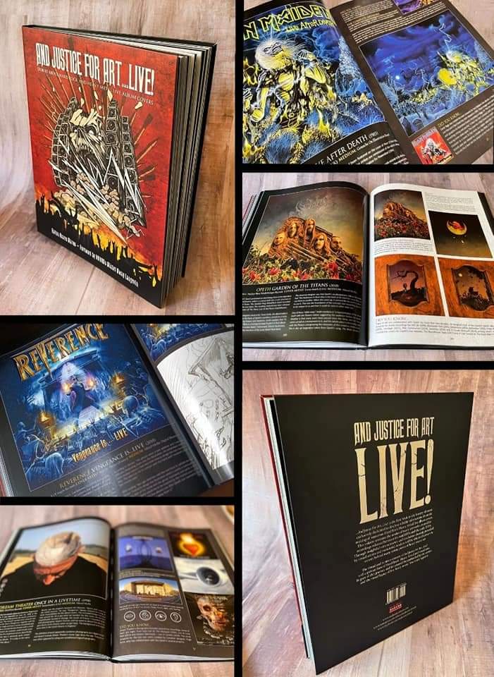 REVERENCE IN BOOK!
New book - And Justice For Art...Live! About the making of the artwork for Reverence's live release, "Vengeance Is...Live."

240 pages, 500 images/stories about iconic live recordings like Iron Maiden, Judas Priest, Opeth, Metallica andjusticeforart.bigcartel.com/product/and-ju…