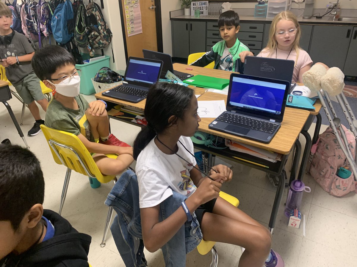 Played Kahoot for the very 1st time with my kiddos today to review for their math Unit test and they had the BEST time! 💻👩🏾‍💻👨🏽‍💻