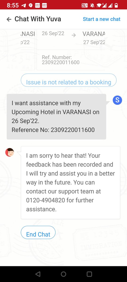 BrandvedaIndia's tweet photo. @YatraOfficial really pathetic service...no support ,call center number is wrong..this is my first and last booking . https://t.co/O1VCBEzAa3