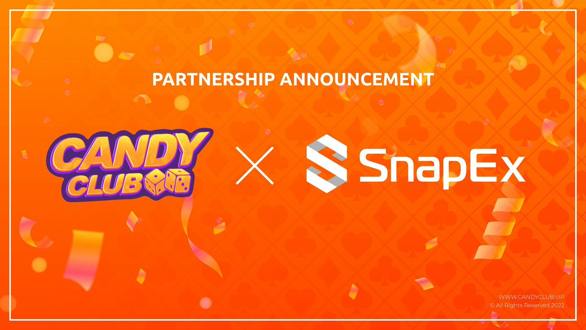 Candy_League's tweet photo. Hey Candy Clubbers
🚨MAJOR ANNOUNCEMENT!🚨
Introducing our first ever Candy Club partner,
@Snapexofficial
👏🏼
@snapexofficial
is a social contract & spot trading platform for #crypto assets boasting a portfolio of over 1,000,000 traders.
#cryptocurrency #candyclub #snapex https://t.co/BQ2Vc0WvlE