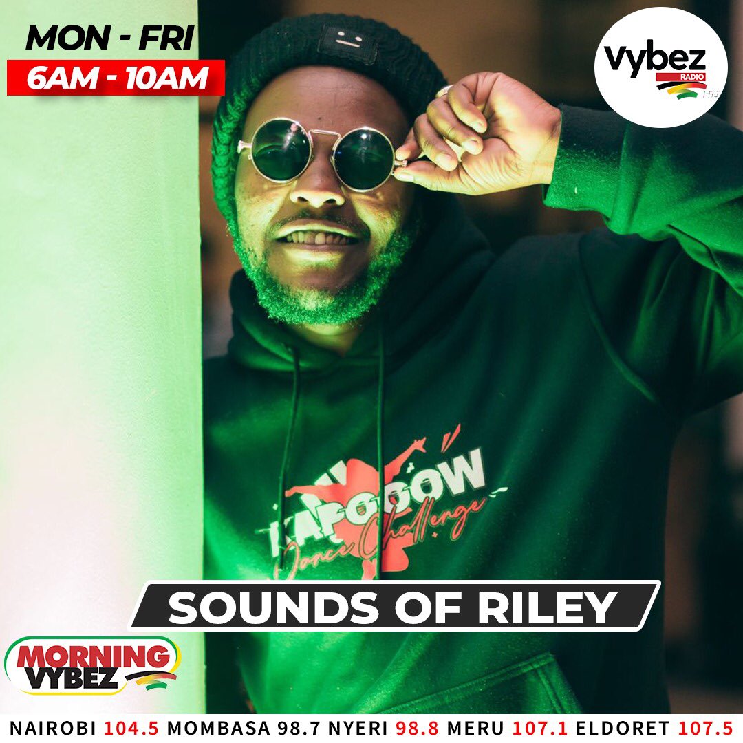 Friday Vibes on @VybezRadioKE this is MORNING VYBEZ with @KevMatara and @itskwambox #KwamboxandKev #RileyOnVybez