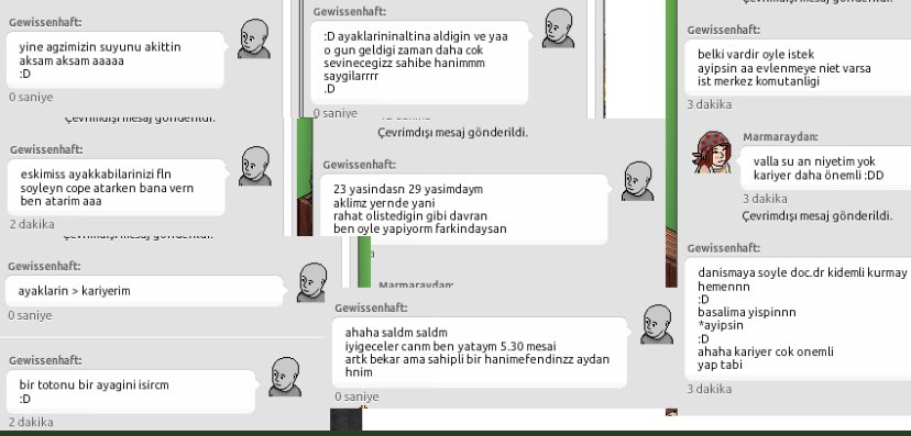 GazozIcer's tweet photo. Ve bu görüntüden de göreceğiniz üzere bir zamanlar ki ekip arkadaşının kız arkadaşına bir çoğunuzun bildiği Gewissenhaft isimli yan hesabından yazdıkları insanda biraz utanma olur ahlak olur… @habbo_tr #Habbo https://t.co/sQnLTBnBdJ