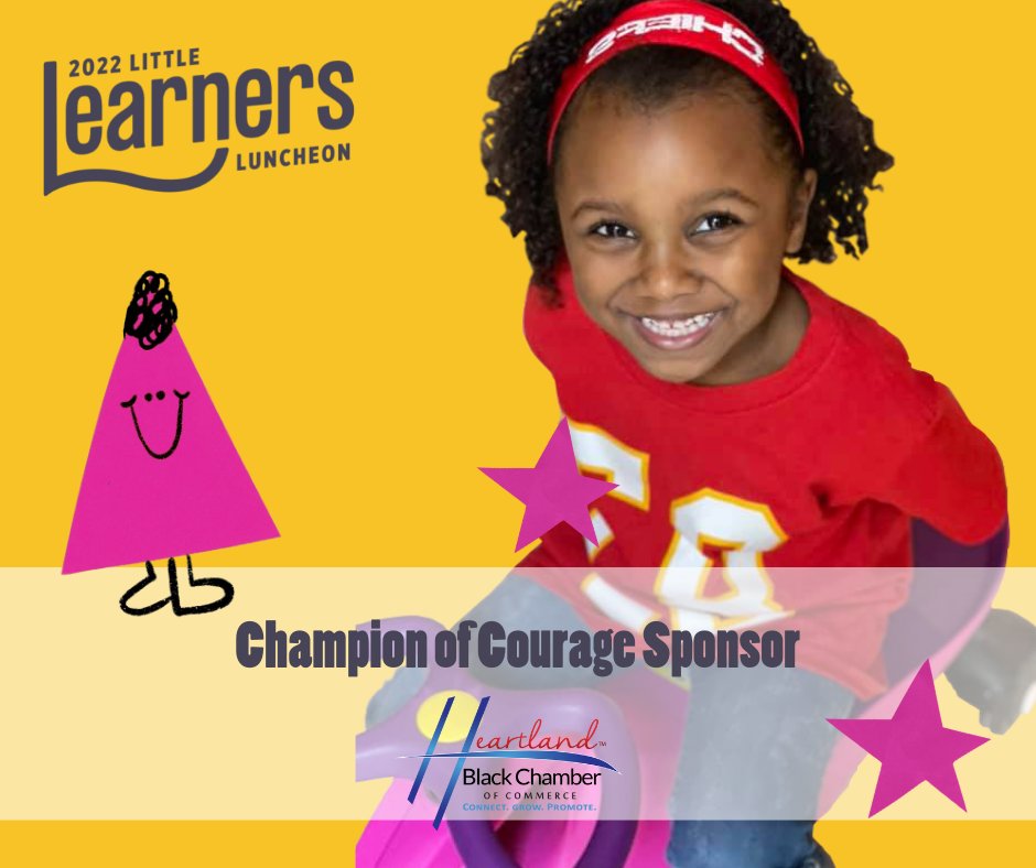 earlystartkc's tweet photo. As a Black-led organization, we are honored to be supported by @HeartlandBBC. Thank you for being a Champion of Courage for tomorrow’s Little Learners Luncheon. https://t.co/jxOGohNoBm