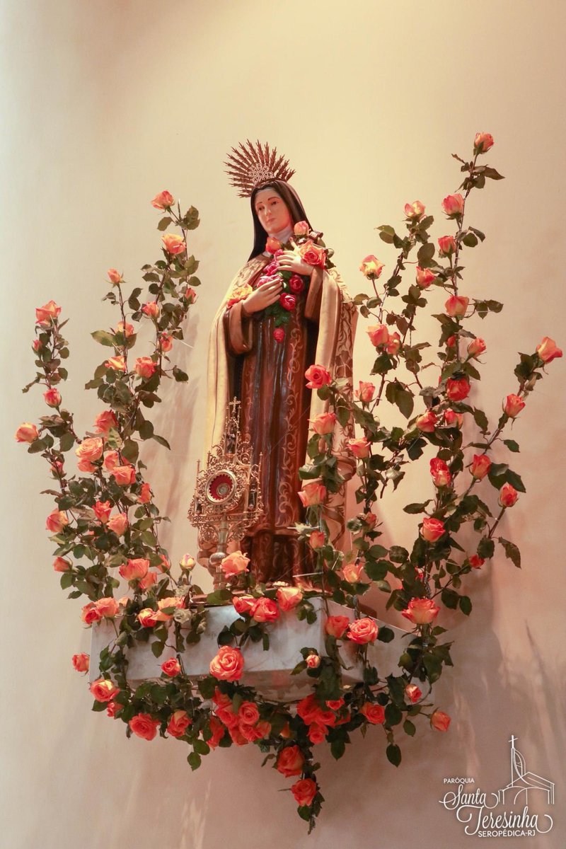 ♥️🌹 O AMOR DE JESUS NOS FAZ SUPERAR TODAS AS DIFICULDADES. 
Santa Teresinha