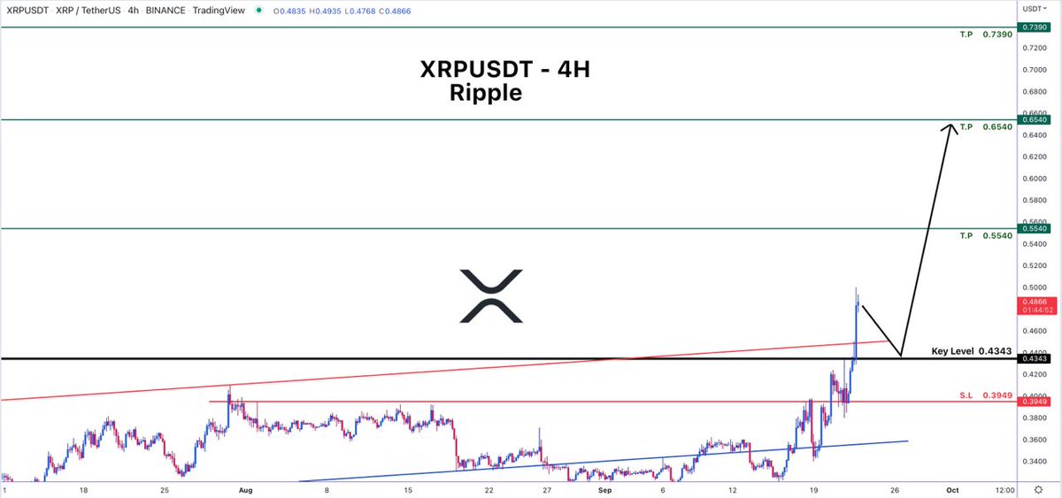 Ticker_Trd's tweet photo. 📍XRPUSDT
🔰 LONG
🟢Buy Now or Buy at :0.4343
⛔️Stop Loss :0.3949
🌀Take Profit 1 :0.5540
🌀Take Profit 2 : 0.6540
🌀Take Profit 3 :0.7390
#Ticker_trading #Tradingsignal 📣#xrpusdt #xrpusd #ripple #ripplexrp #rippleblanket #xrpripple #crypto #cryptotrading #cryptocurrency https://t.co/IhuEvmXHPw