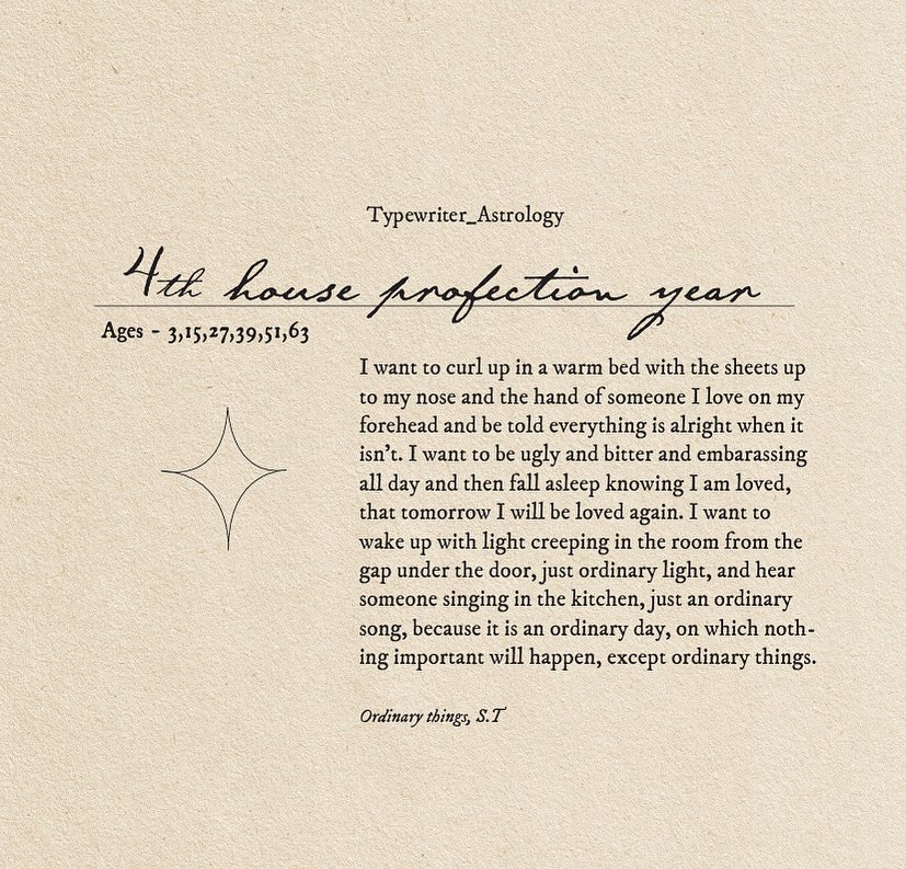 Profection years as quotes : a thread 💭 (find your age)