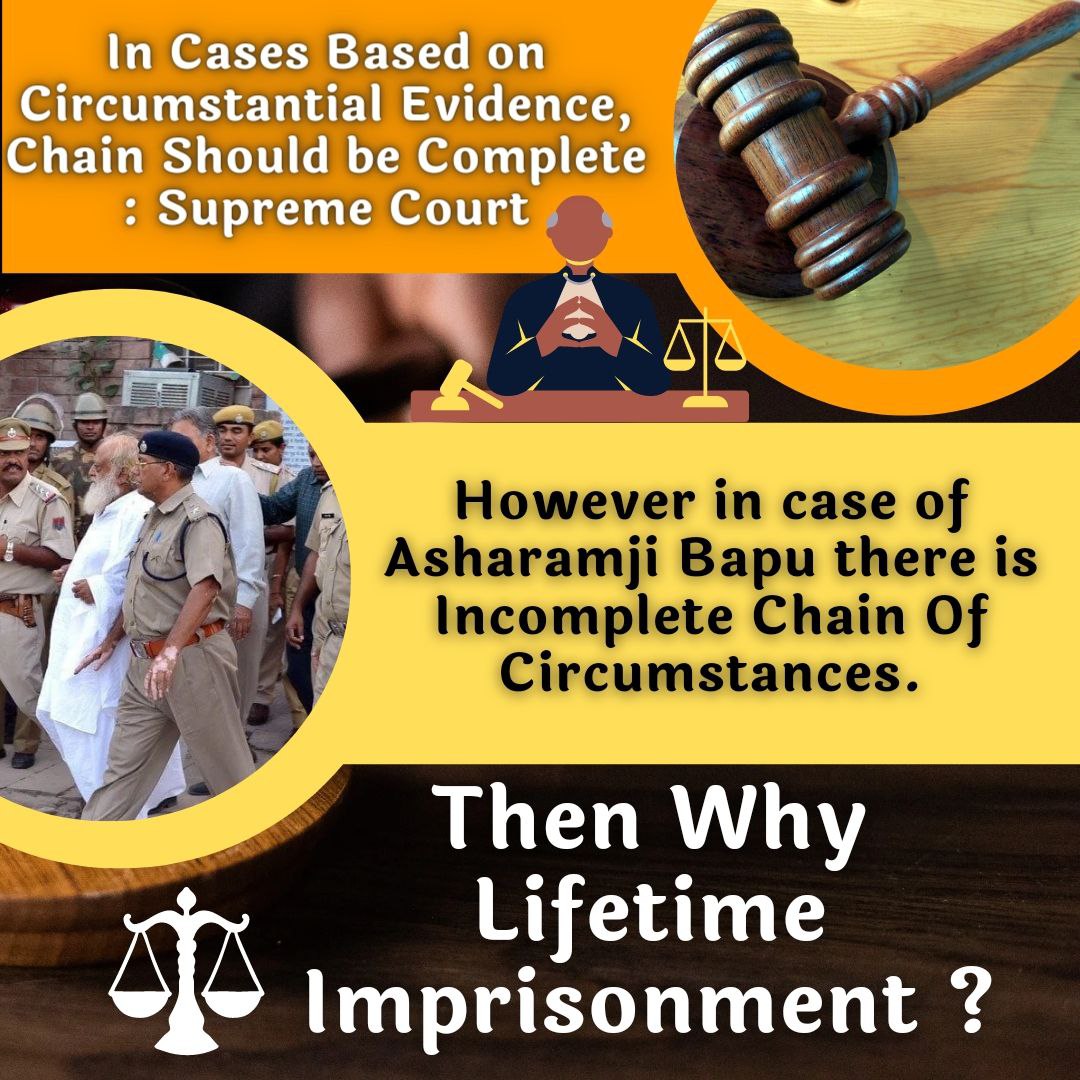 YodhaSaffron's tweet photo. @Jignesh15728 Very true ✅✅
Asaram Bapu Case में आज हिंदुओं को जगाने और धर्म रक्षा हेतु धर्मांतरित हुए लोगों की घर वापसी कराने हेतु आज निर्दोष होते हुए भी Bapuji को न्याय नहीं मिल पा रहा है।
फर्जी पॉक्सो एक्ट में!
No Direct Evidence
Incomplete Chain Of Circumstances
#UnjustifiedJudgement https://t.co/JCvF4OJVOD