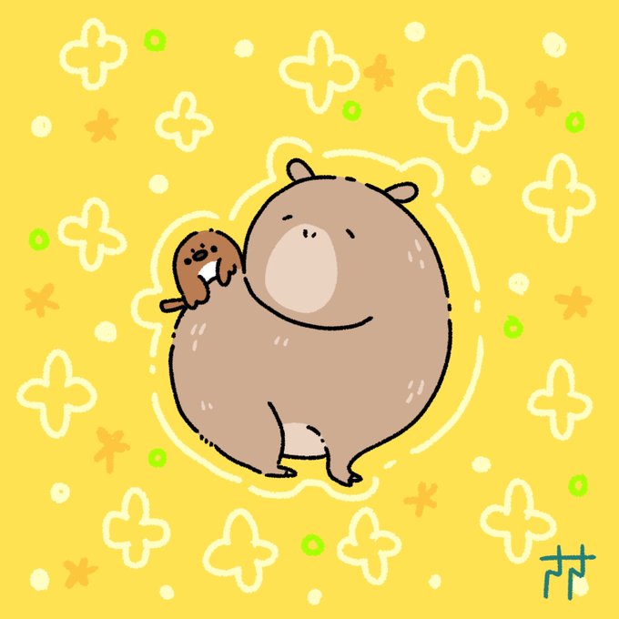 カピバラのtwitterイラスト検索結果